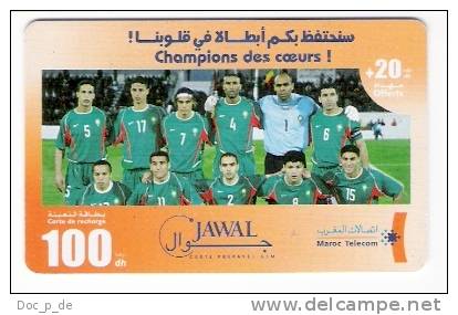 Marokko - Maroc Telecom - 100 Dh + 20 - Football Team - Fussball - Soccer - Morocco