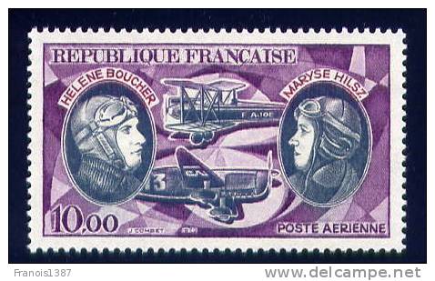 FRANCE Poste Aérienne N° 47 ** - Hélène Boucher Et Maryse Hilsz - 1960-.... Neufs