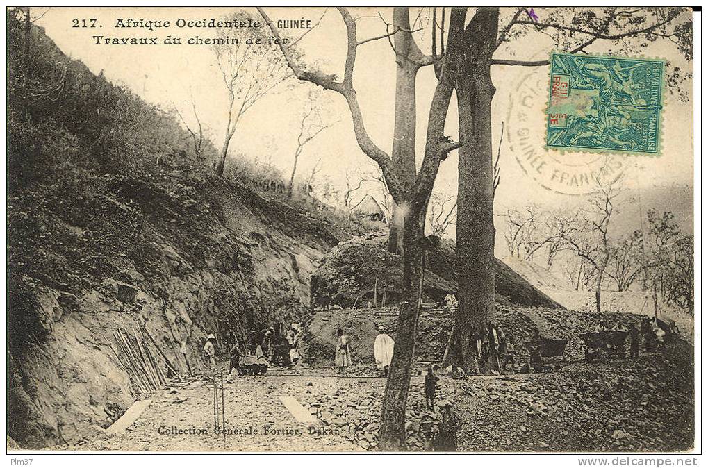 Travaux Du Chemin De Fer - Fortier - Guinea