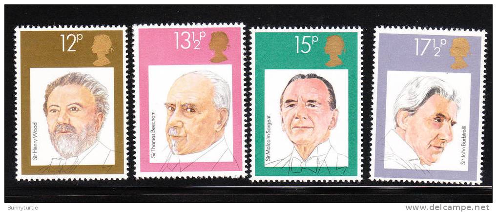 Great Britain 1980 English Conductors Henry Wood John Barbirolli MNH - Neufs