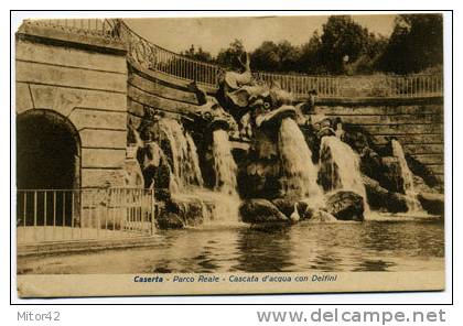 C43-Caserta-Campania-Cascata D´acqua Con Delfini-Fontane-P.F.-v.1931 X Napoli. - Caserta