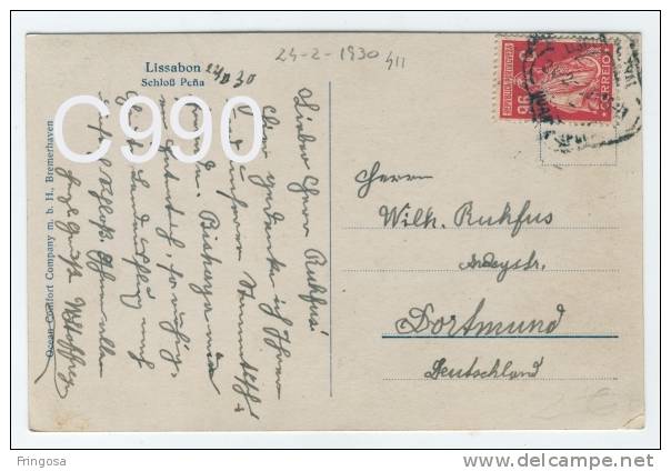 Ceres 96 Centavos : Used 1930 To Germany : Caixa # 7 - Storia Postale