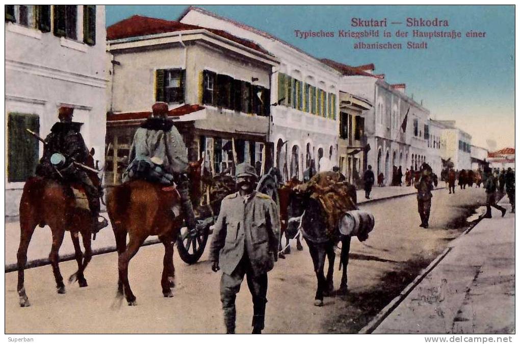 ALBANIE : SKUTARI - SHKODRA : TYPISHES KRIEGSBILD... / IMAGE DE GUERRE... - ANNÉE: ENV. 1917 (d-320) - Albania