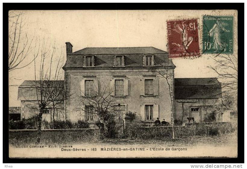 79 Mazières-en-Gâtine Ecole Des Garcons D79D K79172K C79172C RH083298 - Mazieres En Gatine