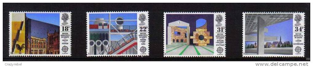 GB 1987 QE2 Architect In Europe Umm Set Of 4 Stamps ( R988 ) - Ungebraucht
