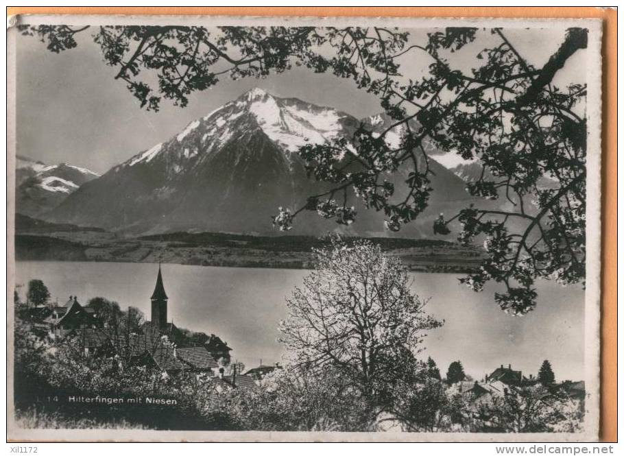 G708 Hilterfingen Mit Niesen , Lac De Thoune Thunersee - Hilterfingen