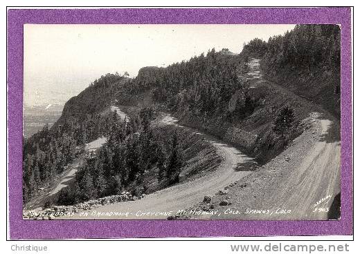 Rppc Switchbacks On Broadmoor, Cheyenne Mt. Highway, Colorado Springs, Colo.   1930-40s - Colorado Springs