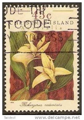 CHRISTMAS ISLAND - Used 1994 45c Orchids - Christmaseiland