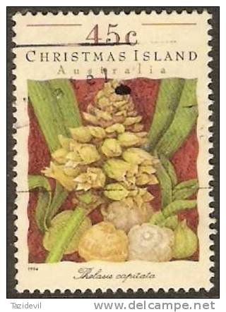 CHRISTMAS ISLAND - Used 1994 45c Orchids - Christmaseiland