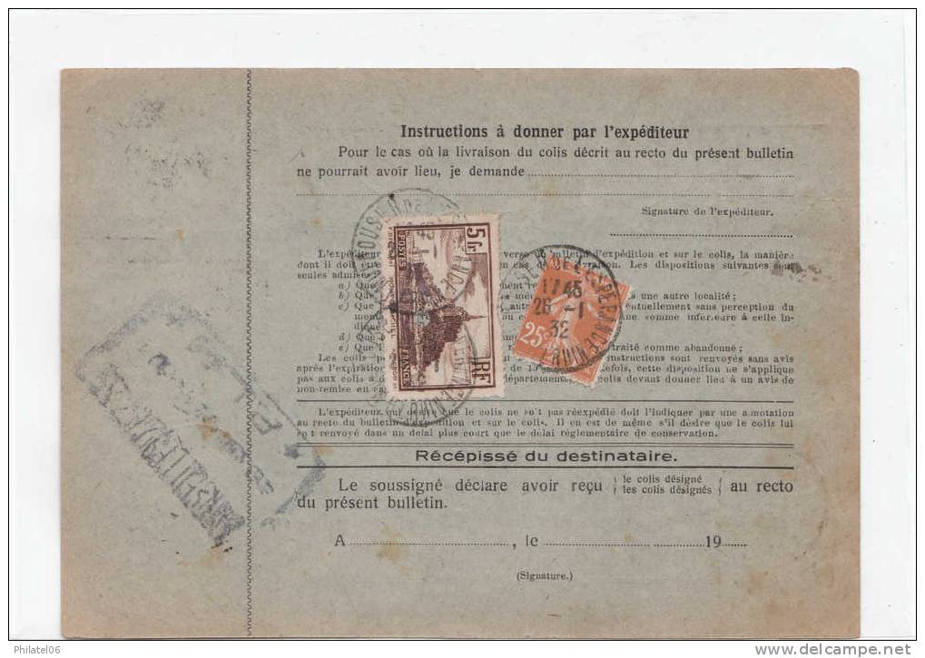 COLIS POSTAUX D'ALSACE-LORRAINE  TB - Brieven & Documenten