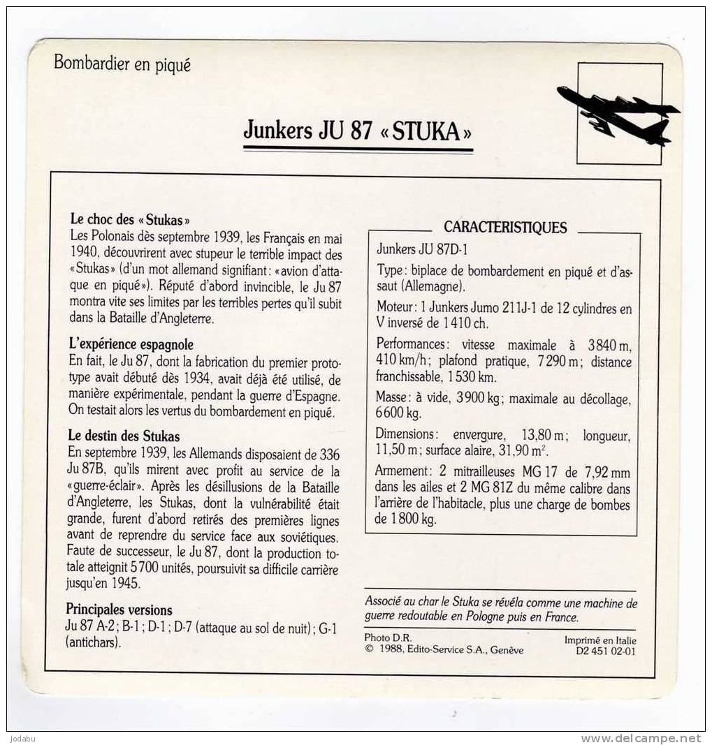 Aviation....   4  Fiches  15x15  D' Avions  Allemands - Luchtvaart