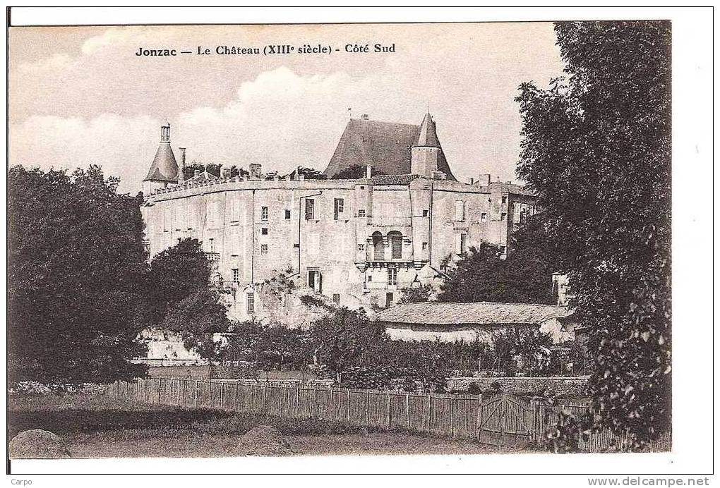 JONZAC. - Le Chateau (XIIIe S.) - Coté Sud. - Jonzac