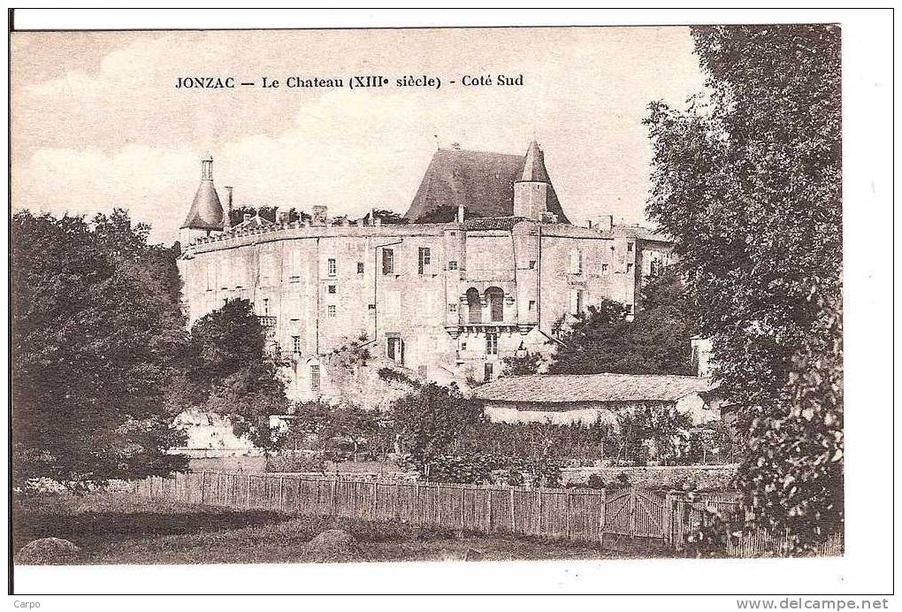 JONZAC. - Le Chateau (XIIIe S.) - Coté Sud. - Jonzac