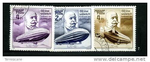 TEMATICA THEMATIC DIRIGIBILI AEREI CIVIL AVIATION AVION FLIGHT ZEPPELIN 3V MAGYAR - Zeppelins