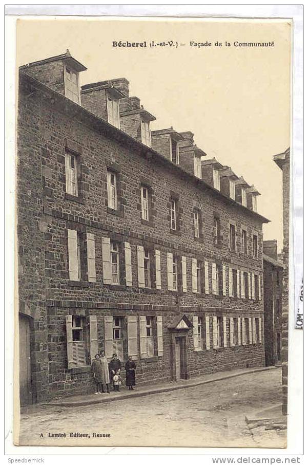 35-335 Becherel , Facade De La Communauté . Lamiré . - Bécherel