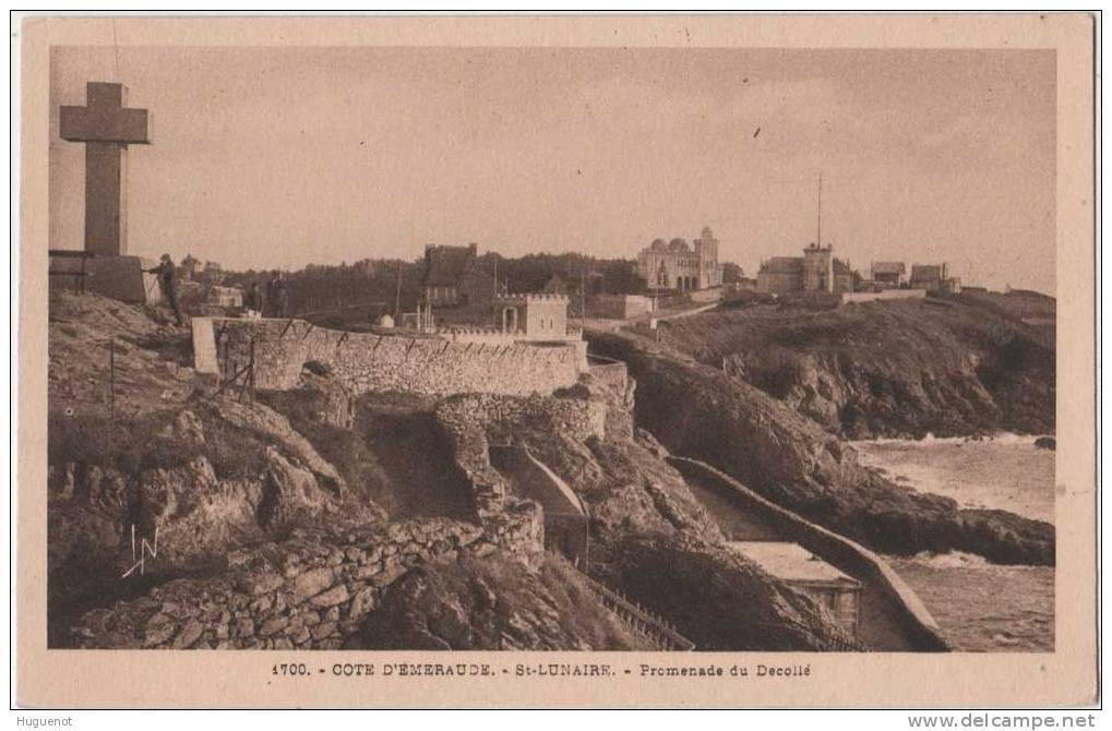 D - CARTE POSTALE -35 - ST LUNAIRE - PROMENADE DU DECOLLE - - Saint-Lunaire