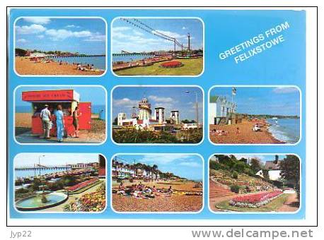 Jolie CP Angleterre Suffolk Greetings From Felixstowe - Multivue - CAD 31-10-1994 - Tp Computed Tomography Pas Obl - Otros & Sin Clasificación