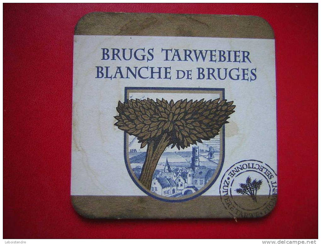 SOUS-BOCKS-BIERE -BRUGS TARWEBIER-BLANCHE DE BRUGES - 2 PHOTOS - Sotto-boccale