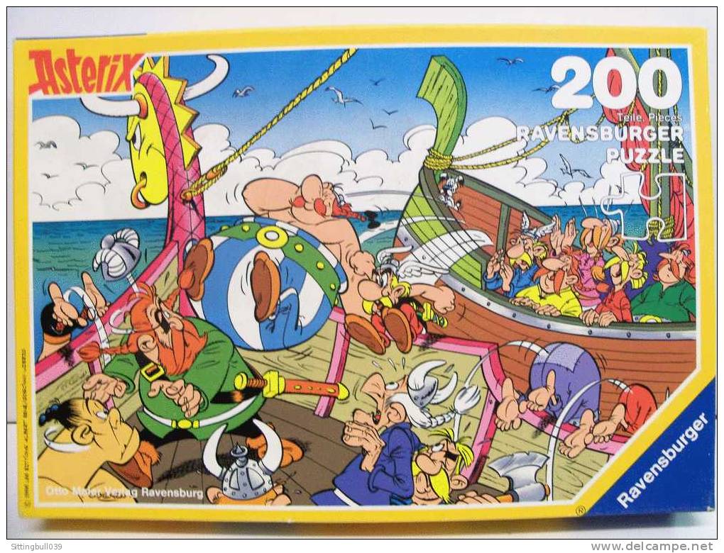 ASTERIX. PUZZLE DE 200 PIÈCES. ASTERIX ET LES PIRATES. EDITION ALLEMANDE. 1988 LES ED. ALBERT RENE / GOSCINNY - UDERZO. - Puzzles