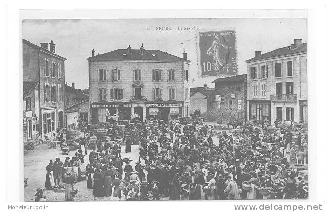 42 )) FEURS - Le Marché, ANIMEE - Feurs