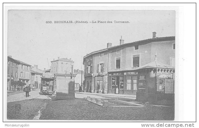 69 )) BRIGNAIS - La Place Des Terreaux N° 833 - Brignais