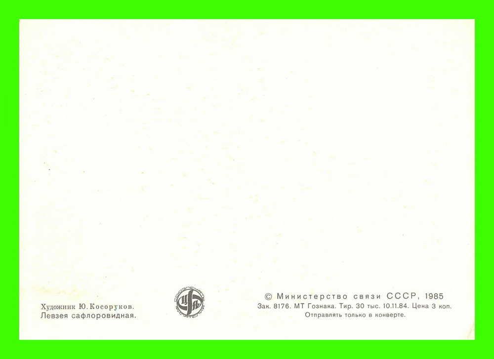 CARTES MAXIMUM - FLEURS, ARBRES, PLANTES - RUSSIE - CCCP - 1985 - - Maximum Cards