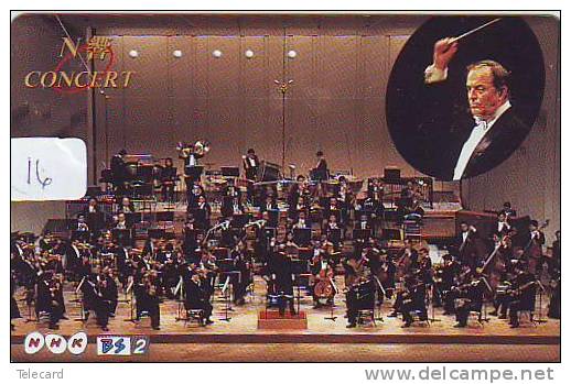 Telefonkarte Japan Orchestre  (16) * ORCHESTRA * CONCERT DIRIGENT Musique Music Muziek JAPAN - Musik