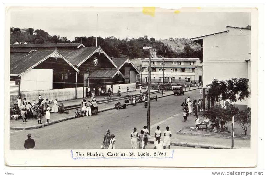 SAINT LUCIA-1 : CASTRIES : The Market - Santa Lucia