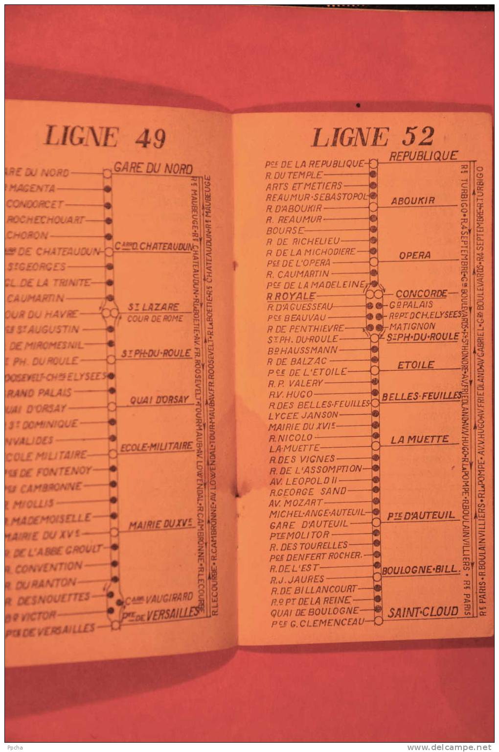 LOTERIE NATIONALE Plan De Bus Paris 1950 / Bus Network Paris 1950 Detailled / Pariser Busnetz 1950 LOTTERY - Europa