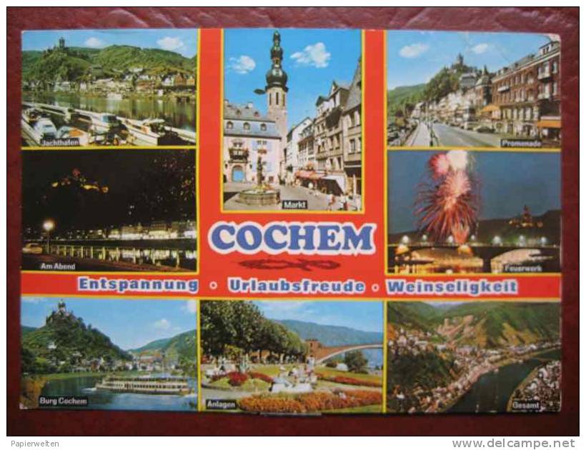 Cochem - Mehrbildkarte Entspannung Urlaubsfreude Weinseligkeit - Cochem