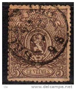 25  Obl BXL  Cob 95 - 1866-1867 Petit Lion
