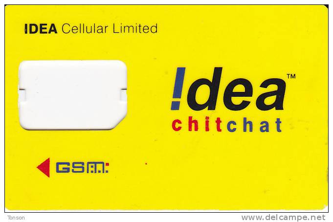 India, Idea, Chitchat, GSM Frame Without Chip, 2 Scans. - India