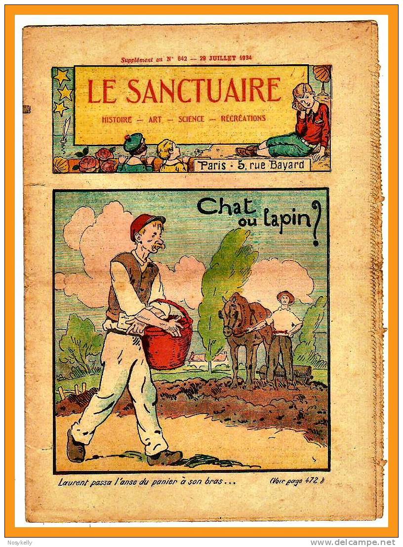 N°642/1934  -  LE SANCTUAIRE  - Chat Ou Lapin? - - 1900 - 1949