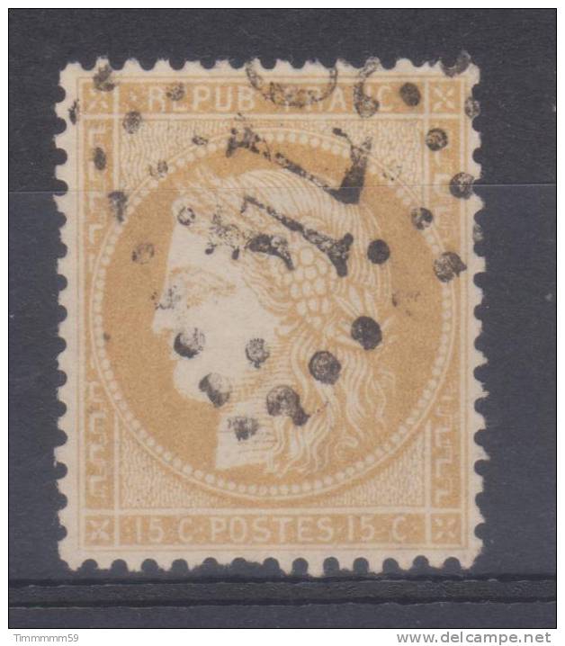 Lot N°8794  N°59 Oblit GC 574 BOURGES (17) - 1871-1875 Ceres