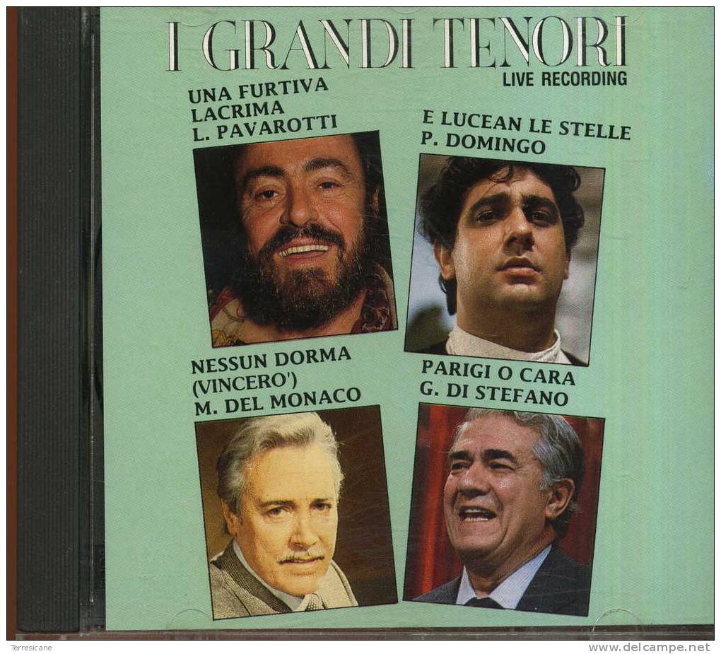 CD I GRANDI TENORI PAVAROTTI DOMINGO DEL MONACO DI STEFANO LIVE RECORDING - Oper & Operette