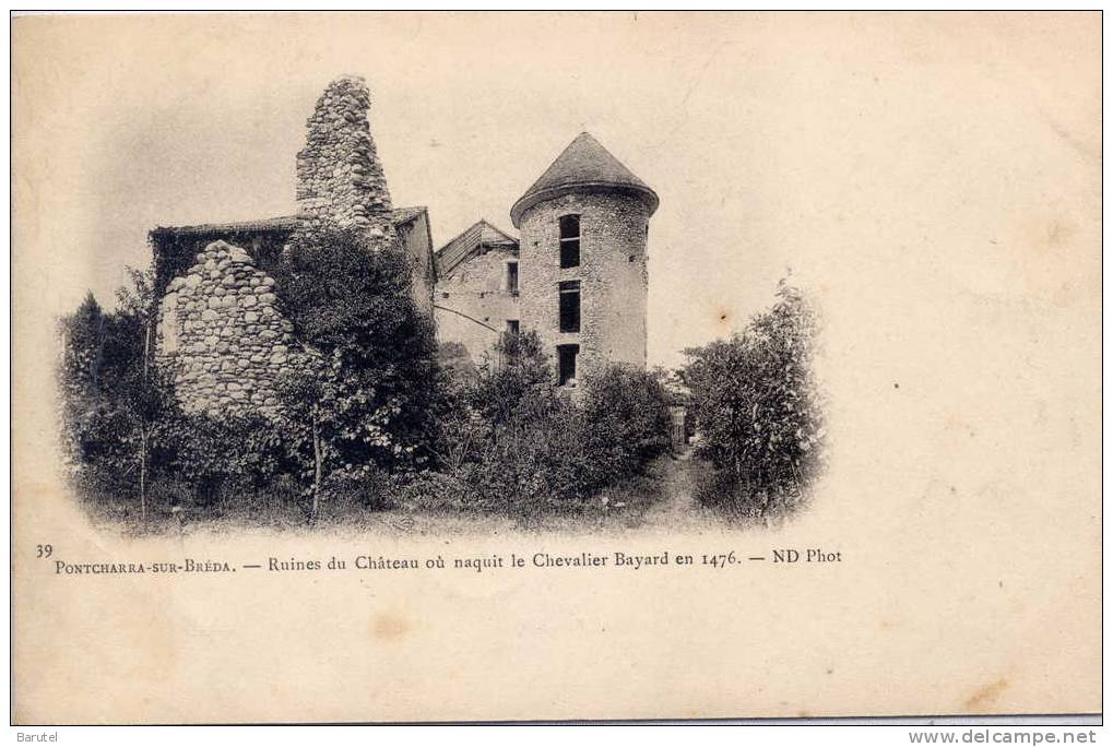 PONTCHARRA SUR BREDA - Ruines Du Château Où Naquit Le Chevalier Bayard - Pontcharra