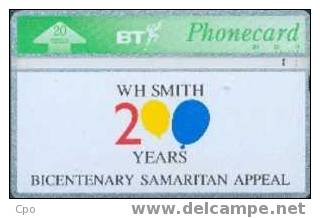 # UK_BT BTA42 WH Smith Samaritan Appeal 20 Landis&gyr 07.92 Tres Bon Etat - BT Werbezwecke