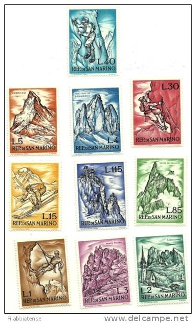 1962 - 597/06 Montagna    ++++++++ - Unused Stamps