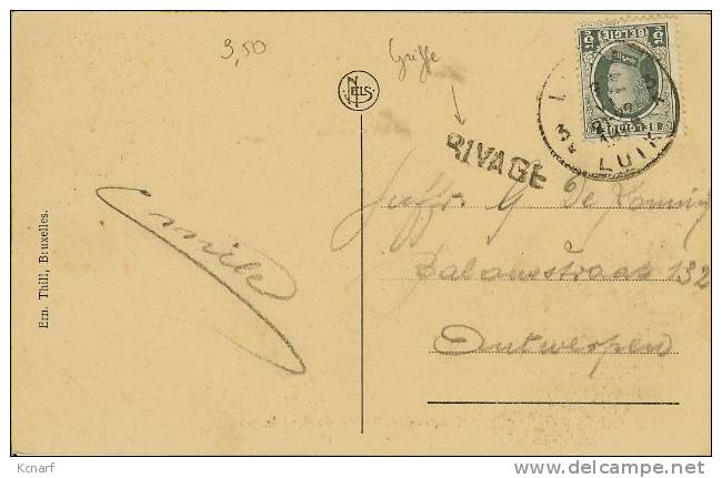 CP De NONCEVEUX " Vallée Du Ninglinspo - La Chaudière " Avec Griffe De RIVAGE. - Linear Postmarks