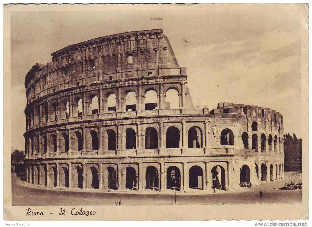 Z3094 Italy Lazio Roma Colosseo Used PPC 1938 - Colosseum