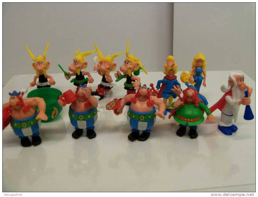 ASTERIX. 16 FIGURINES ASTERIX MONTABLES KINDER SURPRISE. RARE SERIE COMPLÈTE FRANCAISE ET ALLEMANDE. 1990 - Figurines En Plastique