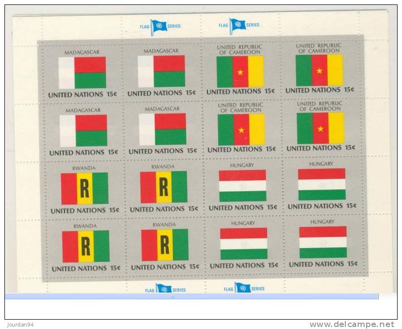 NATIONS UNIES     N°  316  /   331 - Sheets