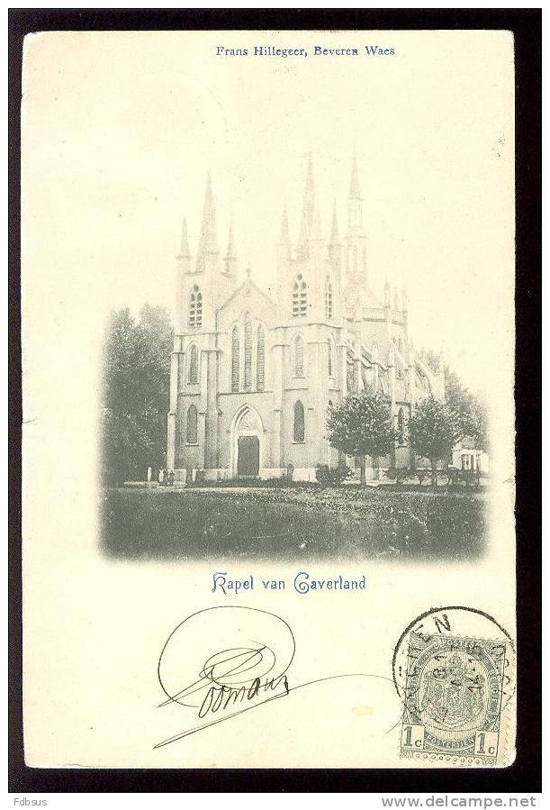 1900 MELSELE - GAVERLAND - ZICHT OP KAPEL CHAPELLE - UITG. FRANS HILLEGEER - KAART NAAR LIEGE - Beveren-Waas