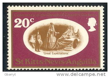 St. Kitts Nevis Scott # 223 - 226 MNH VF Complete Dickens. Author   (G 89) - St.Christopher-Nevis-Anguilla (...-1980)