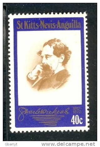 St. Kitts Nevis Scott # 223 - 226 MNH VF Complete Dickens. Author   (G 89) - St.Christopher-Nevis-Anguilla (...-1980)