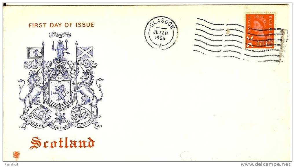 SCOTLAND 1969 REGIONAL DEFINITIVE FDC - Ecosse