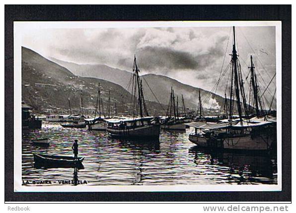 Real Photo Postcard Boats La Guaira Venezuela America - Ref 499 - Venezuela