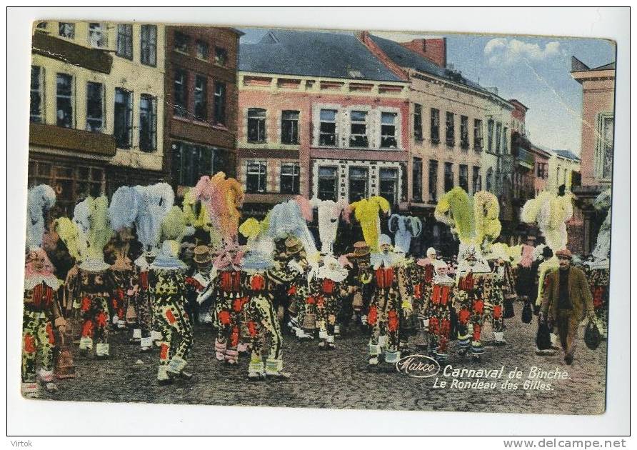 Binche : Carnaval De Binche : La Rondeau Des Gilles  ( Carte Marcovici  Carte Illustrée ) - Binche