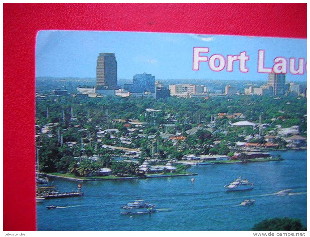 CPM -ETATS-UNIS : FLORIDE??- FORT LAUDERDALE -THE VENISE OF AMERICA WATERWAYS WITH DOWNTOWN IN THE BACKGROUND - Fort Lauderdale