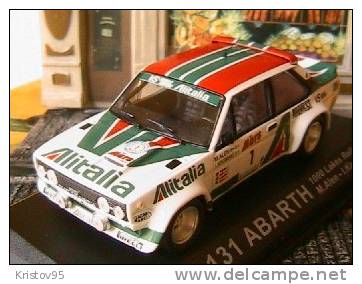 FIAT 131 ABARTH 1000 LAKE RALLY 1979 ALEN KIVIMAKI 1/43 IXO ALTAYA - Ixo